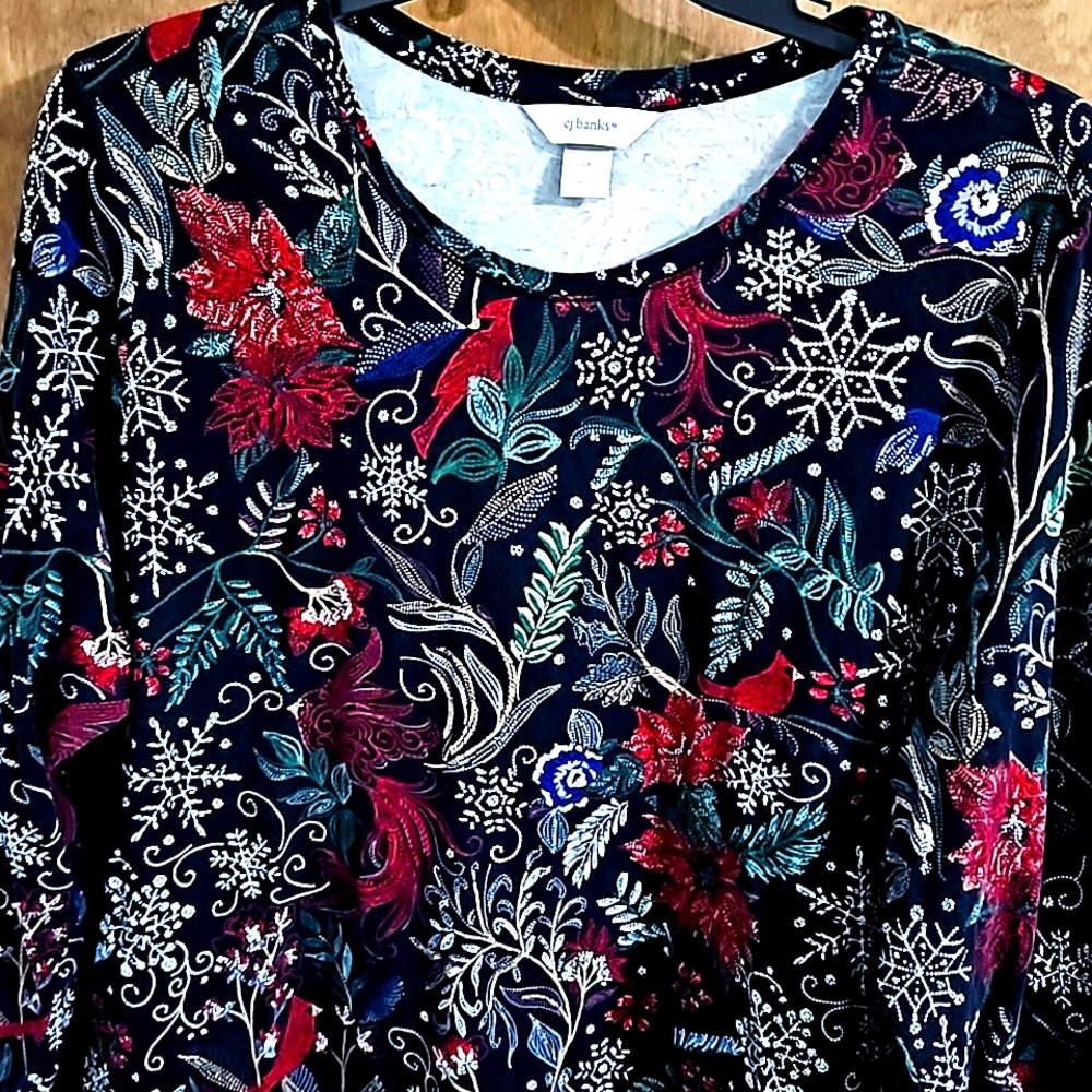 Cj banks long sleeve top 2X